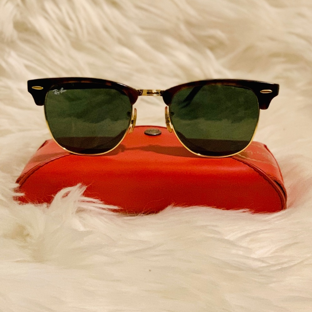 Ray Ban Clubmaster tortoiseshell sunglasses